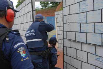 Treinamento de tiro da Guarda Municipal