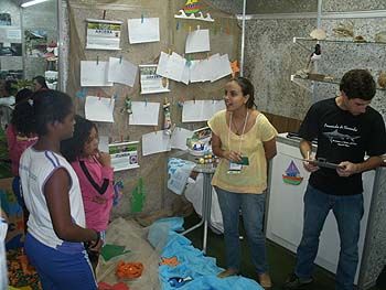 Stande sobre plantas na Feira do Verde de 2011