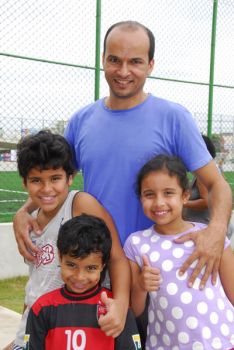 Renato Reis com sua família na inauguração do Tancredão