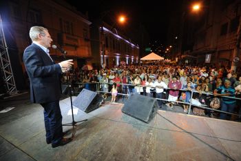 Prefeito João Coser discursa na Inauguração do Museu do Negro