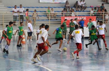 Treino da seleção de Futsal