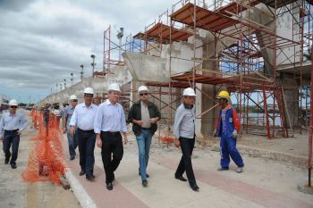 Visita às obras de reforma do Sambão do Povo