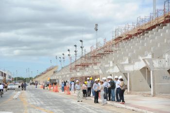 Visita às obras de reforma do Sambão do Povo