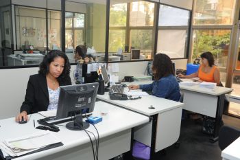 Servidoras do setor de Recursos Humanos da Prefeitura de Vitória