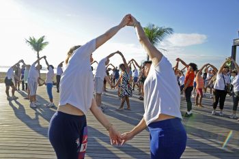 Dia do Desafio na praia de Camburi