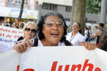 Ato publico sobre violencia contra idoso - CCTI Centro - Zilda Vieira 73 anos