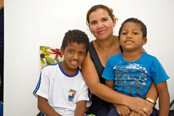 Família de Carmen Silva Pinheiro da Cruz no Residencial Tabuazeiro