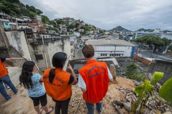 Defesa Civil em vistoria no bairro Forte São João - Miguel Miranda