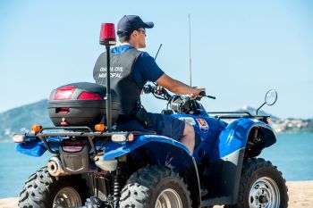 Agentes da Guarda usam quadriciclos para aumentar a segurança nas praias