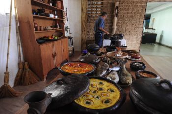 Cozinha tátil na Escola da Ciência e Biologia