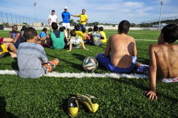 Escolinha de futebol do Centro Esportivo de Goiabeiras