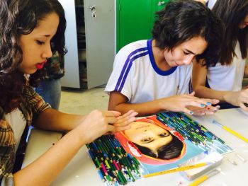 Exposição alunos violência contra a mulher