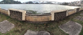 Como era calçada da Ilha do Boi antes da reforma
