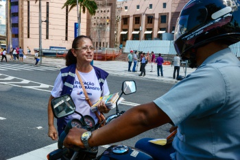 Campanha educativa na semana nacional do trânsito