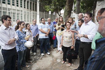 Visita obra da US na Fonte Grande