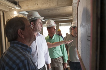 Visita obra da US na Fonte Grande