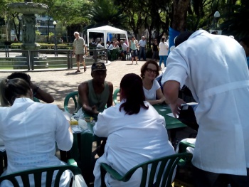 Exames no Dia do Idoso no Parque Moscoso
