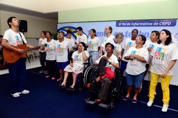 II Tarde Informativa do CRPD: apresentação de talentos de pessoas portadoras de deficiência