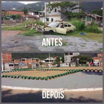 Bairro Inhaguetá - Antes e Depois