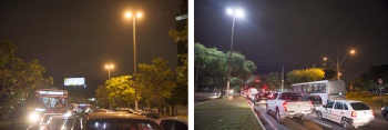 Iluminação na Avenida Américo Buaiz