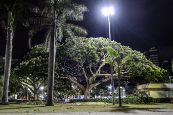 Iluminação na Praça dos Namorados