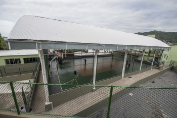 Inauguração da Quadra da Emef Otacílio Lomba