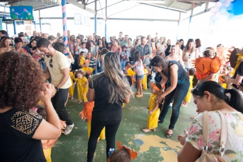 Encerramento dos trabalhos escolares do primeiro semestre no CMEI Rubens José Vervloet Gomes