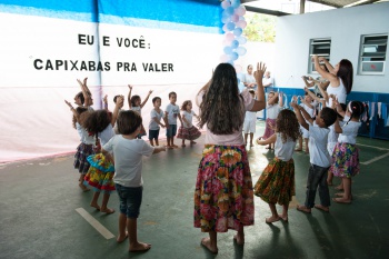 Encerramento dos trabalhos escolares do primeiro semestre no CMEI Rubens José Vervloet Gomes