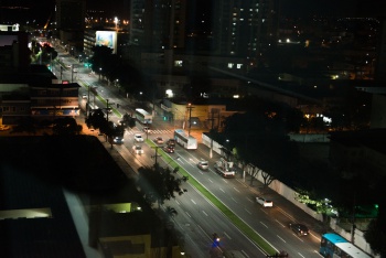 Nova iluminação da Reta da Penha