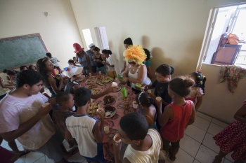 Confraternização e uma festa a fantasia, no CAJUN Santo André