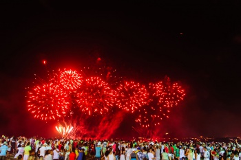Réveillon 2016 na Praia de Camburi