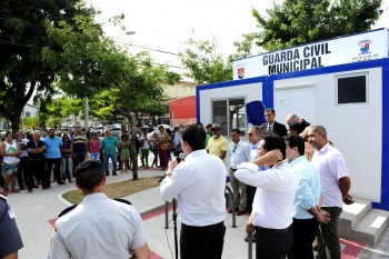 Inauguração do posto da guarda municipal em Jardim Camburi