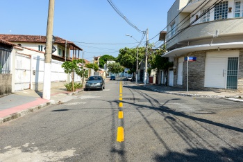 Nova Sinalização horizontal de Bairro de Lourdes