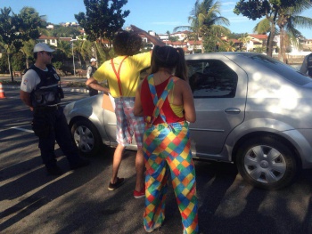 Ação da Guarda para a campanha Maio Amarelo