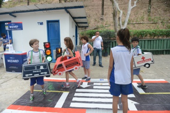 Ação Maio Amarelo no Parque da Fazendinha