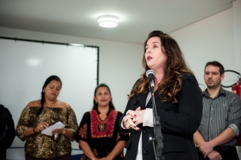 Entrega do auditório e quadra da EMEF Juscelino Kubitschek - Secretária Adriana