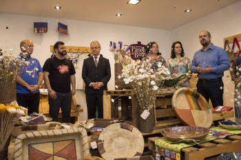 Inauguração loja de artesanato - autoridades