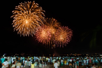 Réveillon 2017 na praia de Camburi