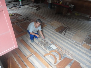 Pinturas parietais encontradas no restauro da Fafi