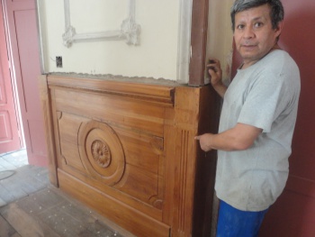 Pinturas parietais encontradas no restauro da Fafi