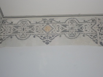 Pinturas parietais encontradas no restauro da Fafi