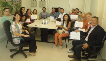 Entrega de certificados do curso de calçada cidadã