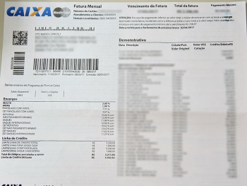 Fatura de Cartão de Crédito