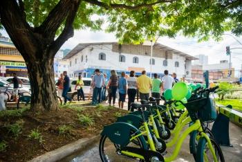 prefeito Luciano Rezende inaugura mais uma estação do bike vitória