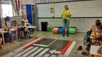 Ação de educação para o trânsito