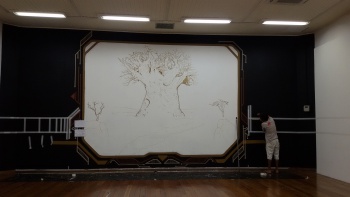 Montagem da exposição Ujuzi