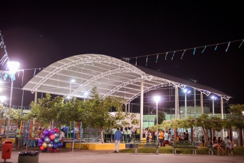 Cobertura da academia popular de Itararé