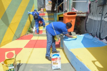 Pintura Escadaria Jesus de Nazareth