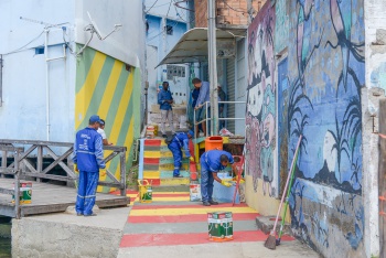 Pintura Escadaria Jesus de Nazareth