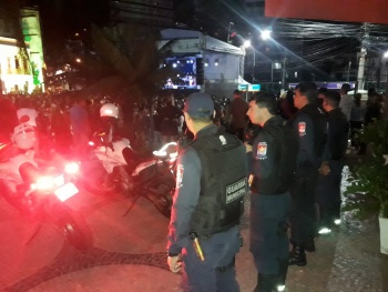 Reforço da Guarda Municipal durante o viradão